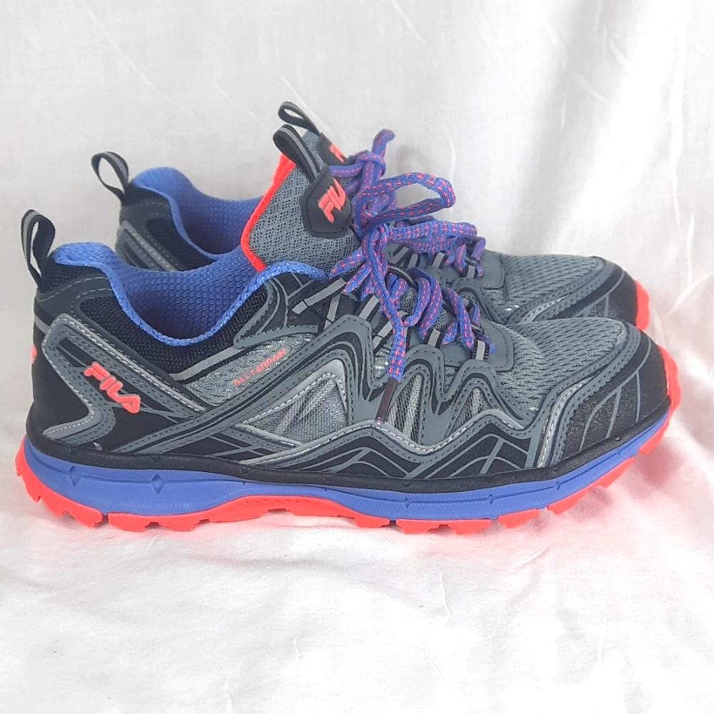 Fila TKO TR 6.0 Training Women's Running Shoes Size 7.5 Gray Purple Orange